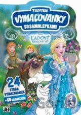 Tvarované vymaľovanky so samolepkami: Ľadové kráľovstvo