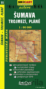 Šumava, Trojmezí, Pláně 1:50 000