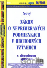 Nový Zákon o neprimeraných podmienkach v obchodných vzťahoch