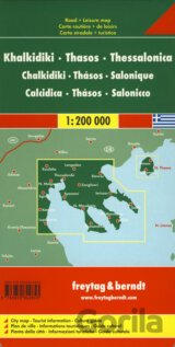 Chalkidiki, Thasos, Thessaloniki 1:200 000
