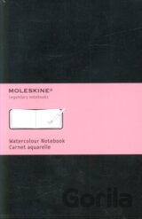 Moleskine - stredný akvarelový skicár (čierny)
