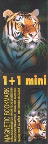 Magnetická záložka - Tygr na skále (1+1 mini)