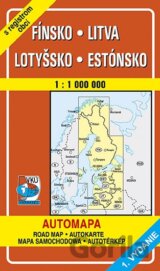 Fínsko, Litva, Lotyšsko, Estónsko 1:1 000 000