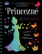Zoškrabovacie obrázky: Princezné so šablónami