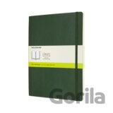 Moleskine - zelený zápisník Soft