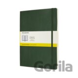 Moleskine - zelený zápisník Soft