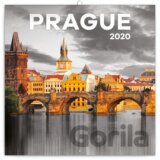 Poznámkový kalendár 2020 - Praha čiernobiela