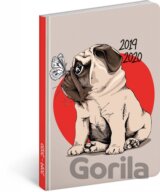 18mesačný diár Petito: Mops 2019/2020