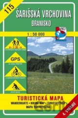 Šarišská vrchovina - Branisko - turistická mapa č. 115