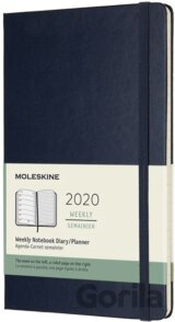 Moleskine – 12-mesačný modrý plánovací diár 2020