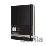 Moleskine – 12-mesačný čierny vertikálny diár 2020