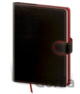 Zápisník Flip M tečkovaný černo/červený