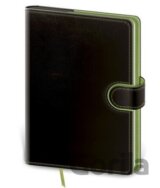 Zápisník Flip L tečkovaný černo/zelený