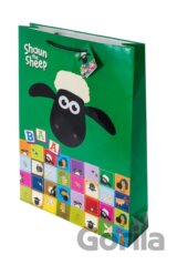 Dárková taška Shaun Sheep (zelená, kostky)