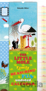 Nástěnný kalendář nedatovaný The Little Mole Family measuring Fun undated calendar