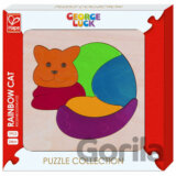 Vkladacie puzzle Dúhová mačka