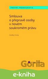 Smlouva o přepravě osoby v novém soukromém právu