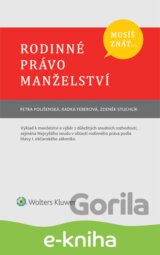 Musíš znát... Rodinné právo. Manželství