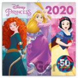 Poznámkový nástěnný kalendář Disney Princes 2020