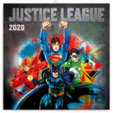Poznámkový nástěnný kalendář Justice League 2020