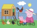 Puzzle Prasátko Peppa Návštěva kurníku