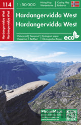 Hardangervidda West 1:50 000
