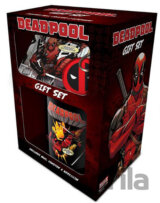 Darčekový set Marvel: Deadpool hrnček-prívesok-tácka