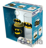Dárčekový set DC Comics: Batman hrnček-sklenený pohár-kľúčenka