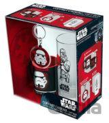 Darčekový set Star Wars: Trooper hrnček-sklenený pohár-kľúčenka