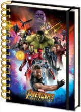 Poznámkový A5 blok Marvel/Avengers Infinity War: Space Montage