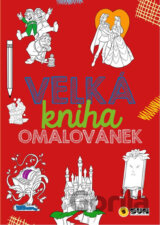 Velká kniha omalovánek - červená