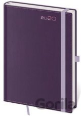 Diář 2020 týdenní A5 Double Violet s poutkem na propisku