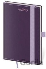 Diář 2020 týdenní kapesní Double Violet s poutkem na propisku
