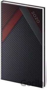 Diář 2020 týdenní kapesní Vario Black