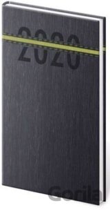 Diář 2020 týdenní kapesní Stripes zelená