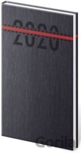 Diář 2020 týdenní kapesní Stripes červená