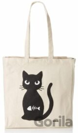 Cat with Fish (Tote Bag)