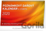 Poznámkový daňový kalendár s citátmi 2020
