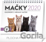 Stolový kalendár Mačky 2020 - kalendár s menami mačiek