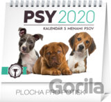 Stolový kalendár Psy 2020 - kalendár s menami psov