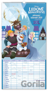 Nástěnný kalendář Ledové království - plánovací 2020 rodinný XXL