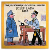 Poznámkový kalendář Švejk - Schwejk - Schweik - Швейк 2020
