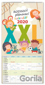 Nástěnný rodinný plánovací kalendář 2020 XXL