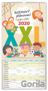 Nástenný rodinný plánovací kalendár 2020 XXL
