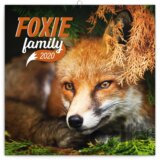 Poznámkový kalendář / kalendár Foxie family 2020