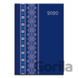 Diár Print Folk 2020 modrý