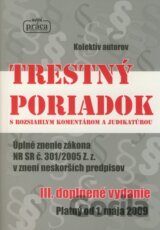 Trestný poriadok s rozsiahlym komentárom a judikatúrou