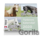 Koně - stolní kalendář mini 2020