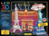 LED 3D Puzzle Vítejte v Las Vegas