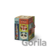 Stohovacie kocky Animalia 123